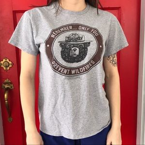 Smokey Bear Only You Prevent Wildfires T Shirt